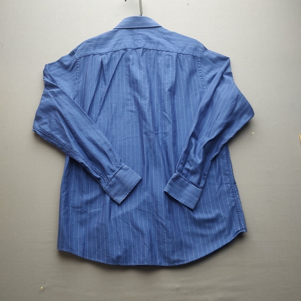 Tommy Bahama Men's Blues Striped Button Up Shirt Long Sleeve 15.5  34-35‎ - Picture 11 of 14